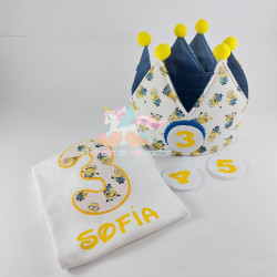 Pack Camiseta número + Corona