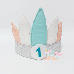 Corona cumpleaños "PLUMAS"