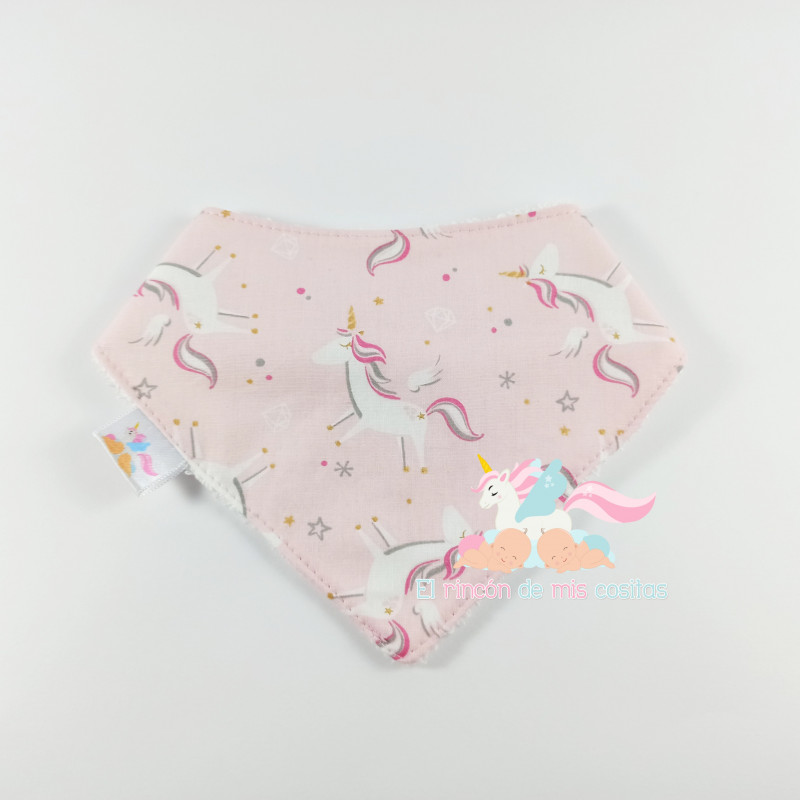 Babero bandana "unicornios"