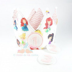 Corona cumpleaños "PRINCESAS"