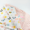 Manta entretiempo " Confeti pink"