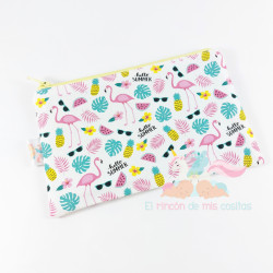 Neceser pequeño "Flamingos"