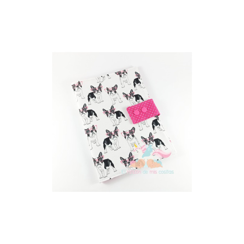 Porta-documentos "Fucsia dogs"